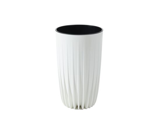 Donica MIRA wysoka 30 cm ECO recycled biały