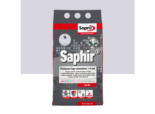 Fuga Saphir 4 kg jasny szary 16 Sopro