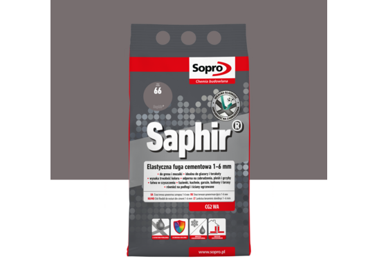 Fuga Saphir 4 kg antracyt 66 Sopro