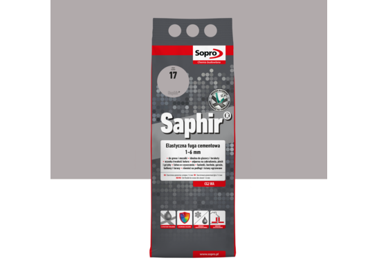 Fuga Saphir 2 kg srebrny szary 17 Sopro