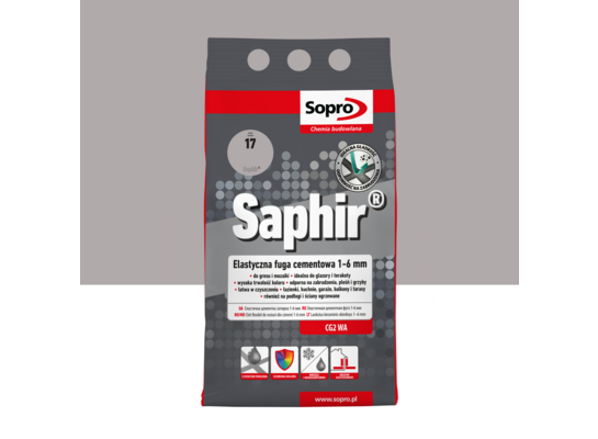 Fuga Saphir 4 kg srebrny szary 17 Sopro