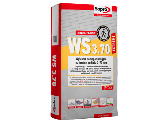 Wylewka samopoziomująca WS 3.70 Extreme 25 kg Sopro