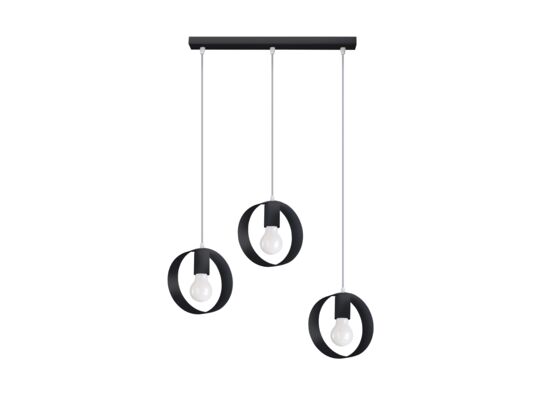 Lampa wisząca ALVA 3 czarna