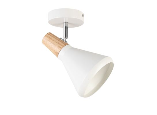 Spot Flex 1 biały/drewno 1 x E14
