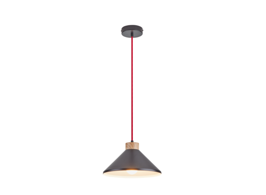 Lampa wisząca GATO E27 czany, czerwony