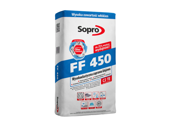 Klej wysokoelastyczny FF450 22,5 kg Sopro