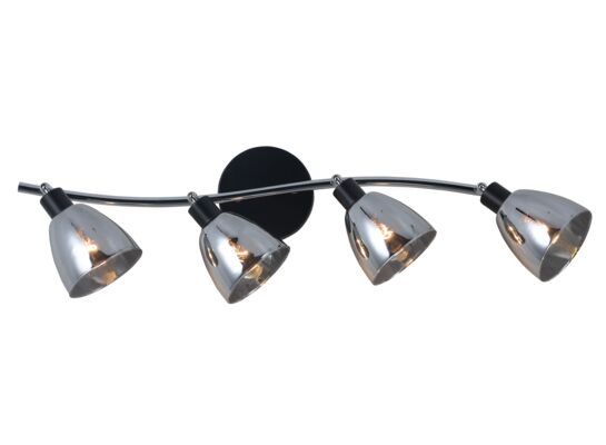 Oprawa spot Fog 4 E14 czarny/srebrny