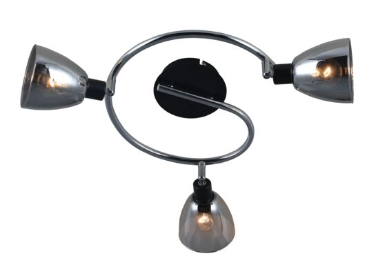 Oprawa spot Fog 3 czarny/srebrny