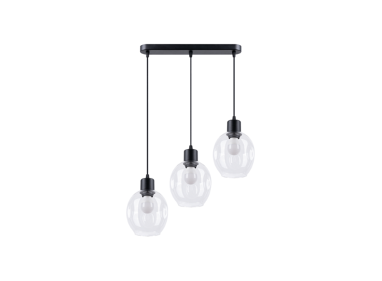 Lampa wisząca Amber 3 transparent