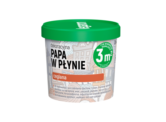 Dekoracyjna papa w płynie ceglana Uv-213 1 l Megaron