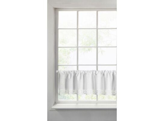 Firana gotowa Vince na taśmie 150 x 30 cm biały