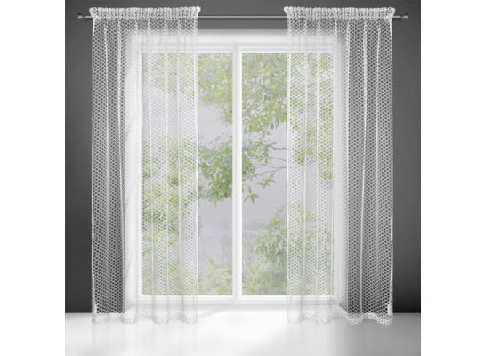 Firana gotowa Aiden na taśmie 140 x 270 cm biały