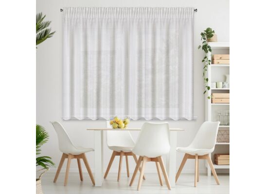 Firana gotowa Sibel na taśmie 300 x 150 cm biały