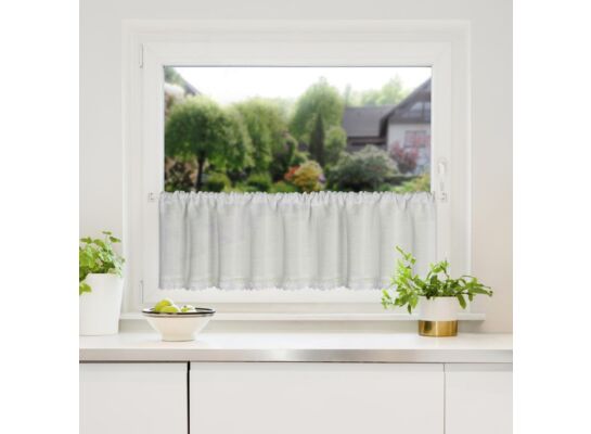 Firana gotowa Gusto na taśmie 150 x 30 cm biały