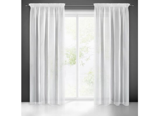 Firana gotowa Lucy na taśmie 140 x 270 cm biały