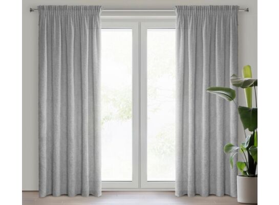 Zasłona gotowa Agis tunel 140 x 270 cm srebrny