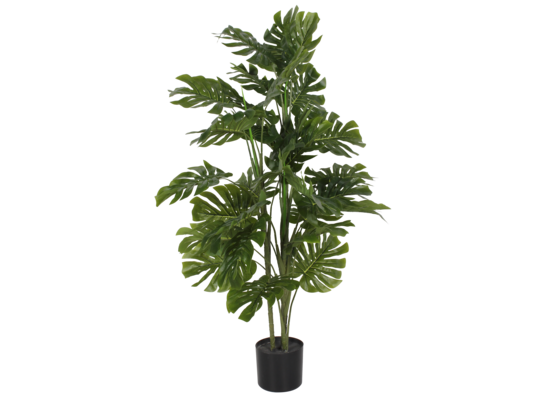 Sztuczny kwiat w doniczce MONSTERA 120 cm zielony