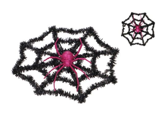 Dekoracja Halloween pajęcza sieć 40 cm