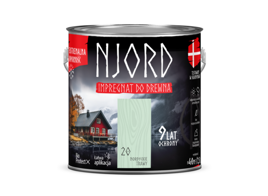Impregnat do elewacji Njord drewnianych nordyckie trawy 2,5 l LuxDecor
