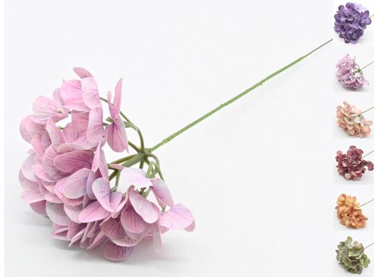 Hortensja  sztuczna gałązka real touch 33 x 8 cm