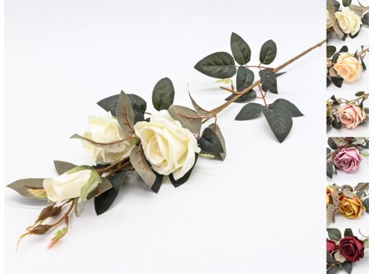 Róża gałązka sztuczna 89 x 16 cm
