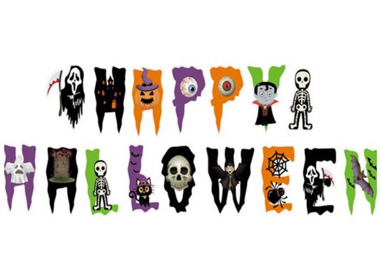 Girlanda happy Halloween papierowa
