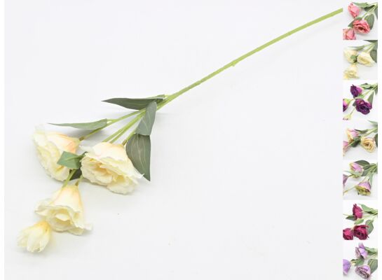 Eustoma sztuczna gałązka  70 x 16 cm