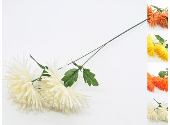 Chryzantema sztuczna gałązka 62 x 10 cm