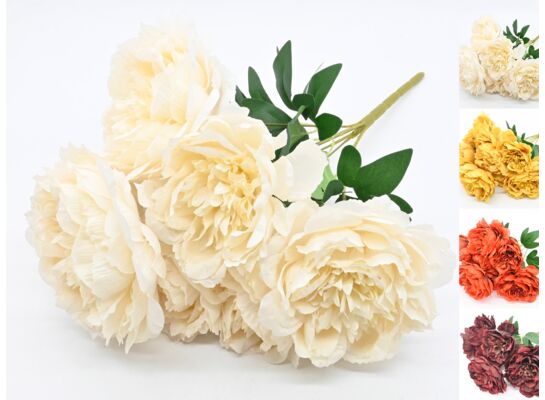 Peonia sztuczna bukiet 45 x 17 cm