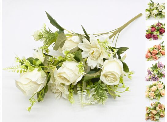 Róża sztuczna bukiet 50 x 16 cm