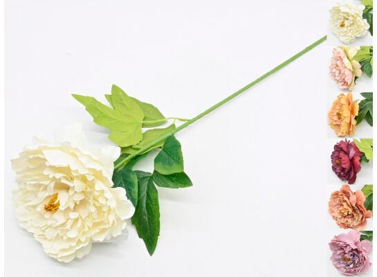 Peonia sztuczna pojedyncza 60 x 9 cm