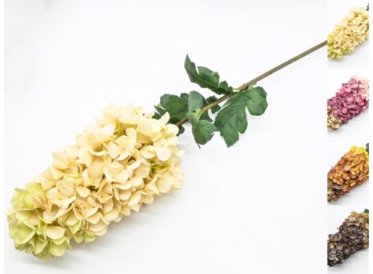 Hortensja  sztuczna pojedyncza 92 x 13 cm