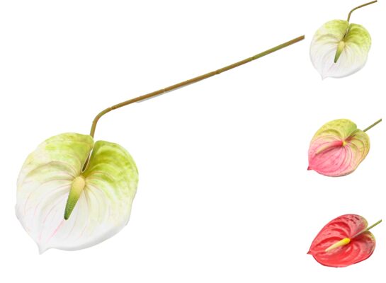 Anturium pojedyncze sztuczne 58 x 11 cm