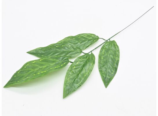 Liść mango sztuczny gałązka 56 x 17 cm