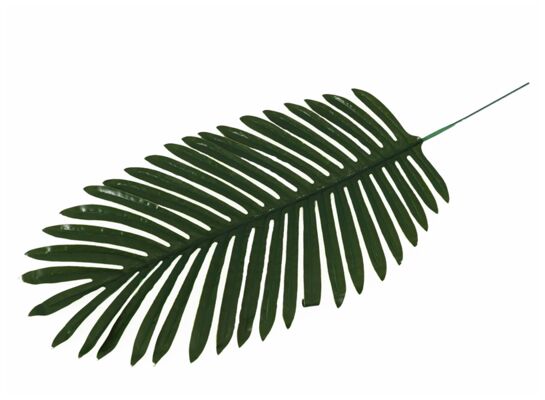 Liść palmy sztuczny pojedynczy 60 x 26 cm