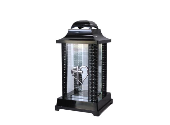 Znicz kapliczka Alba 19 x 36 cm srebrny