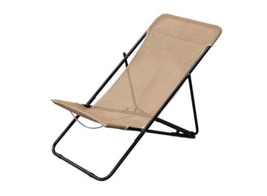 Leżak plażowy brązowy 83,5 x 56 x 88cm