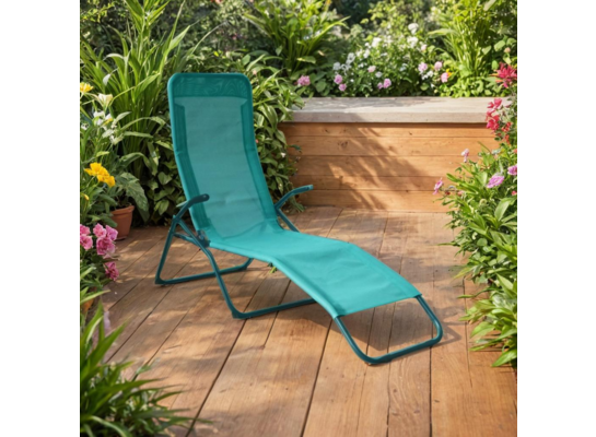 Leżak leniwiec turkusowy 136 x 58 x 94 cm