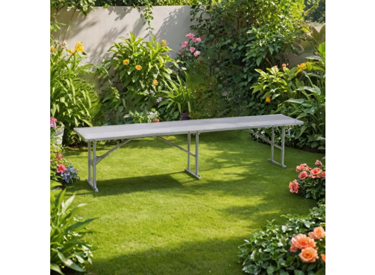 Ławka cateringowa biała 183 x 28 cm