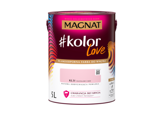 Farba #Kolor Love KL31 pastelowy róż 5 l Magnat