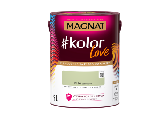 Farba #Kolor Love KL24 oliwkowy 5 l Magnat