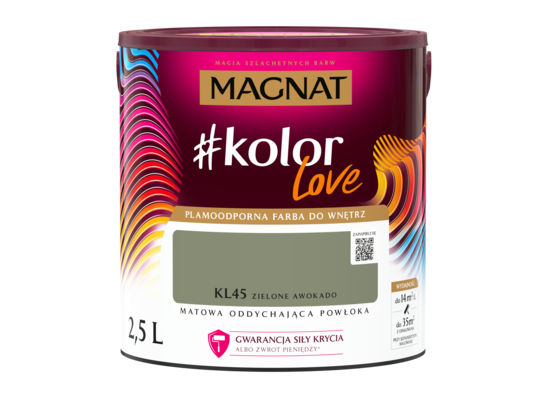 Farba #Kolor Love KL45 zielone awokado 2,5 l Magnat