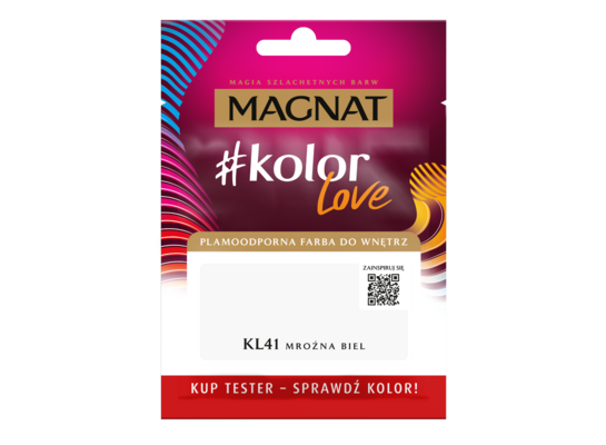 Farba #Kolor Love TESTER KL41 mroźna biel 25 ml Magnat