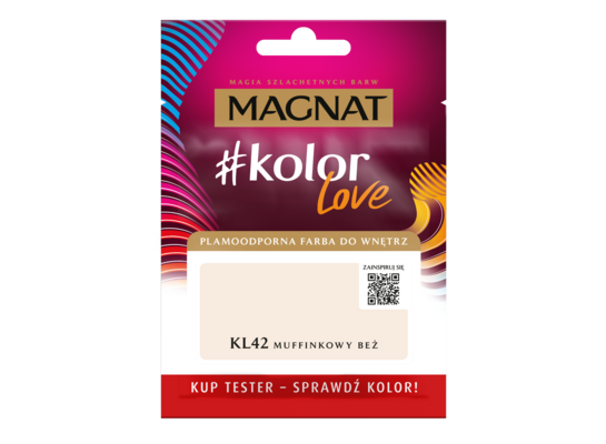 Farba #Kolor Love TESTER KL42 muffinkowy beż 25 ml Magnat