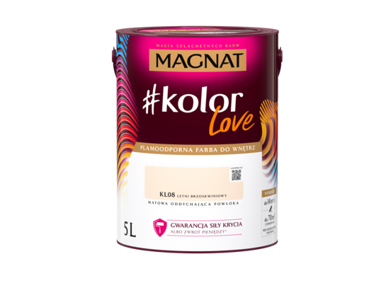 Farba #Kolor Love KL08 letni brzoskwini 5 l Magnat