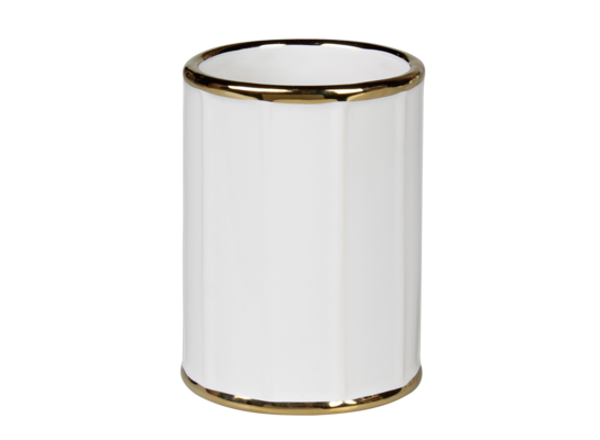 Kubek Pouli 7,5 x 7,5 x 10 cm biały