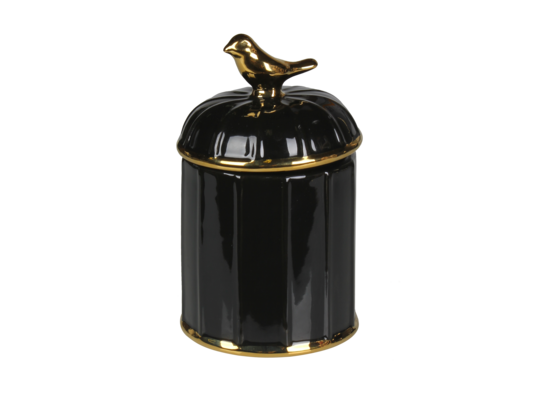 Pojemnik Pouli 9 x 9 x 15 cm czarny