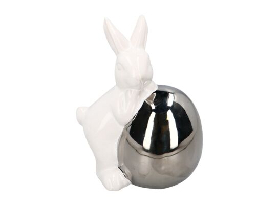 Figurka ceramiczna zając 12,3 x 8,3 x 15,5 cm