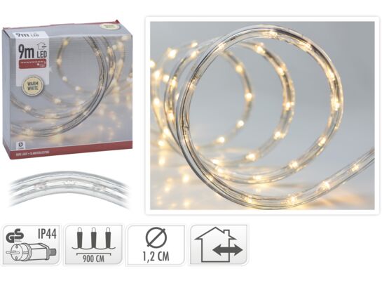 Wąż ozdobny LED 9 m ciepły biały