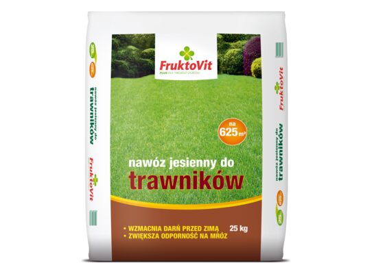 Nawóz jesienny do trawników worek 25 kg Fruktovit